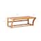 Organize It All Bamboo Wall Mounted Shelf with Towel Bar